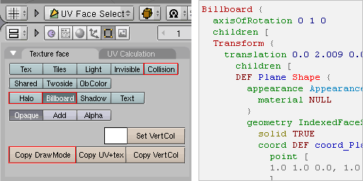 Creating Billboard, Halos (Billboard screen aligned) and Collisons