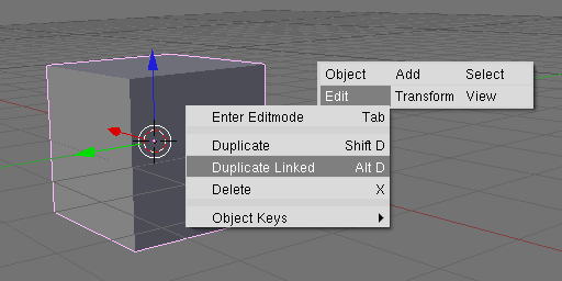 Originals and instances in Blender